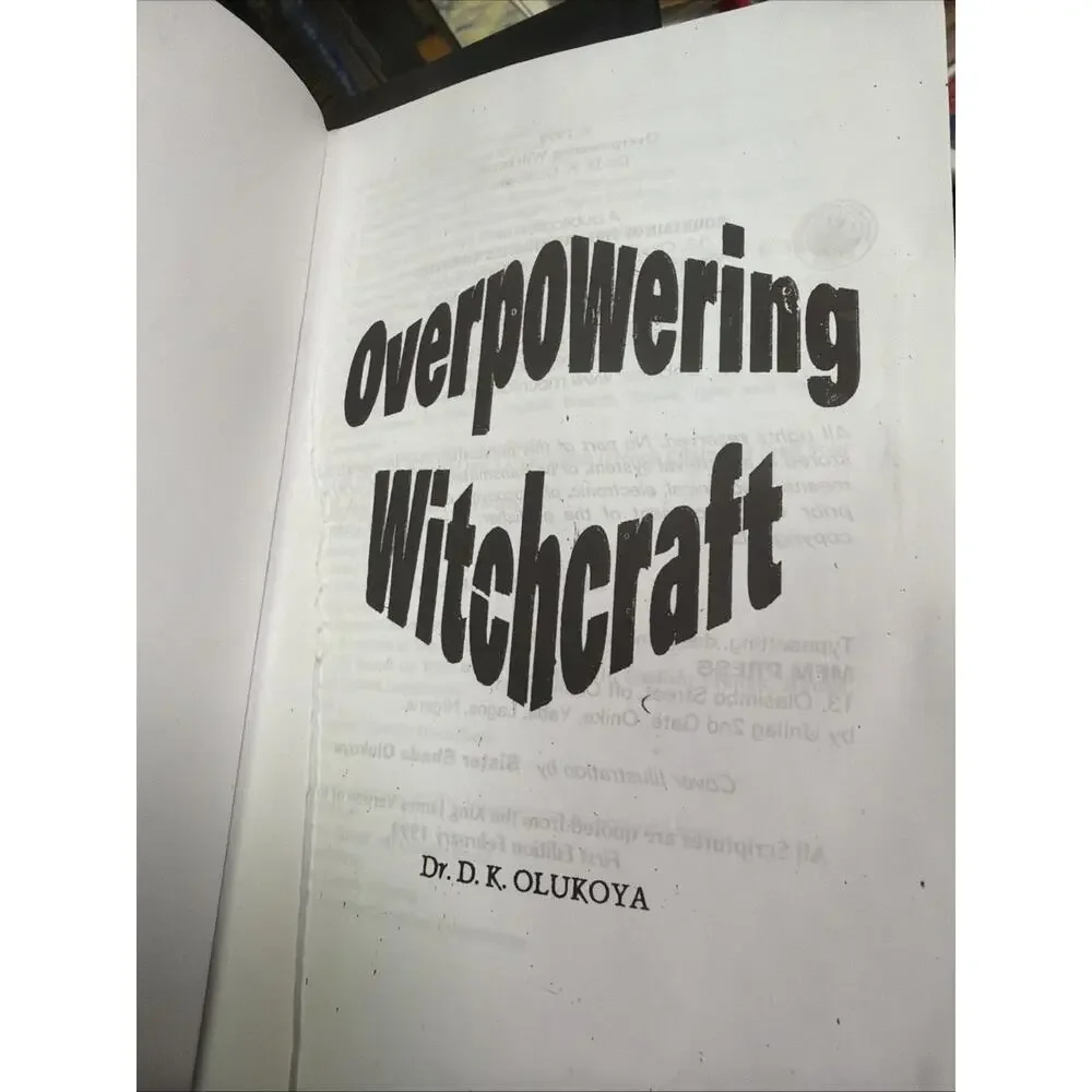 OVERPOWERING WITCHCRAFT By D. K. Olukoya‎ Vintage Trade Paperback Book